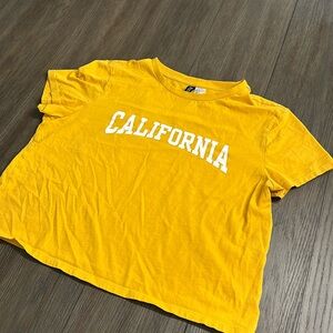 Mustard Yellow California Crop Top